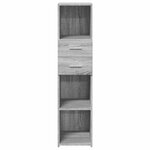 vidaXL Buffet haut sonoma gris 30x42 5x124 cm bois d'ingénierie
