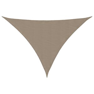 vidaXL Voile de parasol tissu oxford triangulaire 4x5x6 4 m taupe
