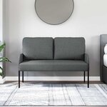 vidaXL Canapés avec coussin 110cm Gris foncé Contreplaqué