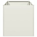 vidaXL Jardinière blanc 40x80x40 cm acier laminé à froid