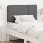 vidaXL Tête de lit capitonnée Blanc et gris clair 100 cm Pin massif