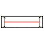 vidaXL Cadre de banc de travail Noir et rouge mat 170x50x79 cm Métal