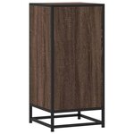 vidaXL Buffet chêne marron 35 5x35x76 cm bois d'ingénierie et métal