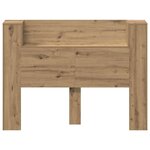 vidaXL Tête de lit avec étagère Chêne artisanal 140 x 17 x 104 5 cm