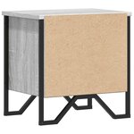 vidaXL Tables de chevet 2 Pièces sonoma gris 40x30x40cm bois d'ingénierie