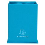 Pot À Crayons Carré 4 Compartiments Carton Teksto - Turquoise - X 8 - Exacompta