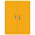 vidaXL Armoire de rangement Jaune moutarde 80 x 40 x 105 cm Acier