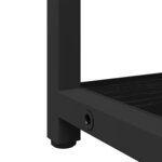 vidaXL Ensemble de mobilier de salle de bain avec étagère 2 Pièces Noir