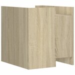 vidaXL Table de chevet chêne sonoma 45x50x50 cm bois d’ingénierie