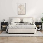 vidaXL Cabinet de chevet Chêne noir 41 x 31 x 51 cm Bois d'ingénierie