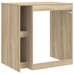 vidaXL Armoire pour machine à laver avec porte Sonoma 87 x 60 x 89 cm