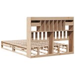 vidaXL Lit bibliothèque sans matelas 140x200 cm bois massif de pin
