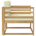 vidaXL Sofa de milieu extérieur Polyester Blanc