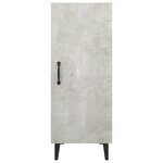 vidaXL Buffet Gris béton 34 5x34x90 cm Bois d'ingénierie