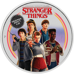Monnaie FRIENDS DO NOT LIE Stranger Things 1 Oz Argent 1$ Tuvalu 2026 (PRÉCOMMANDE)
