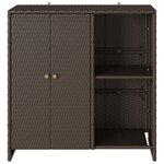 vidaXL Armoire de rangement avec porte Marron 100 x 36 x 102 cm Rotin