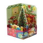 Carte de voeux noël pop up 3d - ambiance de noël - draeger paris