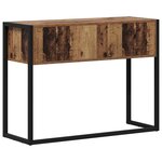 vidaXL Table d'appoint Bois Ancien 100 x 36 x 75 cm Bois d'ingénierie