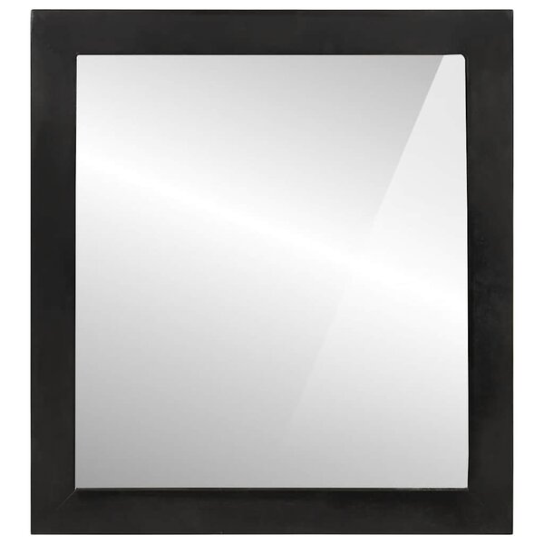 vidaXL Miroir de salle de bain 55x1x60cm verre et bois massif manguier