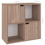 vidaXL Bibliothèque Chêne Sonoma gris 60x27 5x59 5cm Bois d’ingénierie