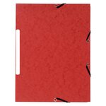 Chemise À Élastiques 3 Rabats Carte Marbrée Recyclée 355g/m2 - A4 - Rouge - X 50 - Exacompta