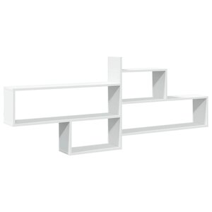 vidaXL Étagère murale blanc 167 5x18x68 cm bois d'ingénierie