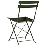 vidaXL Chaise de jardin pliante 2 Pièces Vert 42 x 46 x 82cm Acier