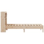 vidaXL Lit bibliothèque sans matelas 75x190 cm bois de pin massif