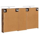 vidaXL Ensemble de Meubles de Salle de Bain 3 Pièces 130 x 14 5 x 70 cm