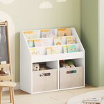 vidaXL Bibliothèque pour enfants Blanc 72 5 x 29 5 x 69 cm