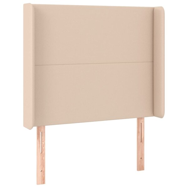 vidaXL Tête de lit avec oreilles Cappuccino 103x16x118/128 cm