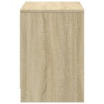 vidaXL Meuble TV avec LED chêne sonoma 100x34x50 cm bois d'ingénierie