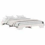 vidaXL Cadre de lit Blanc 150 x 200 cm Pin massif