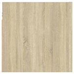 vidaXL Table de chevet Chêne sonoma 30 5x30x30 cm Bois d'ingénierie