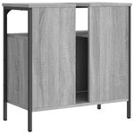 vidaXL Armoire lavabo de salle de bain sonoma gris 60x30x60 cm