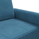 vidaXL Canapé à 3 places Bleu 180 cm Velours