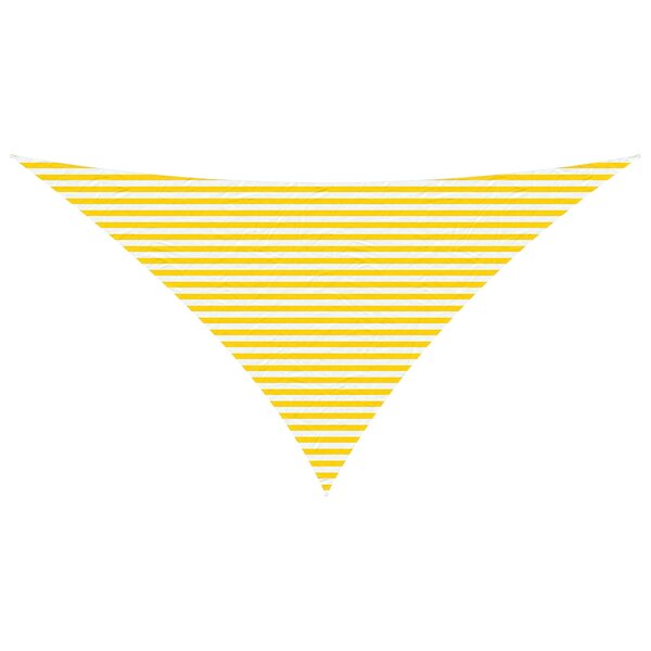 vidaXL Voile d'ombre Jaune et blanc 7 x 5 x 5 m 100   polyester Oxford