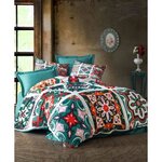 Parure de lit - housse de couette 220 x 240 + 2 taies d'oreiller 60 x 60  100   microsatin - Vert
