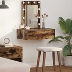 vidaXL Table de Toilette Marron 60 x 40 x 70 cm Bois d'ingénierie