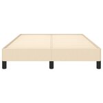 vidaXL Cadre de lit sans matelas crème 120x190 cm tissu