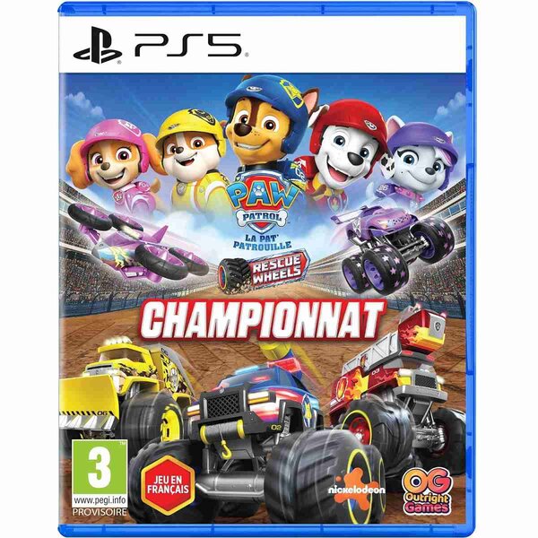 Jeu PS5 PAW Patrol la Pat Patrouille Rescue Wheels Championnat