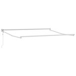 vidaXL Auvent rétractable anthracite/blanc 3x2 5 m tissu et aluminium