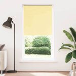 vidaXL Store enrouleur occultant jaune largeur du tissu 85 7 cm