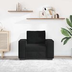 vidaXL Fauteuil noir 100x78x84 cm velours