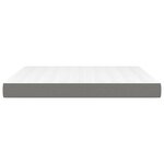 vidaXL Matelas de lit à ressorts ensachés Gris foncé 160x200x20 cm