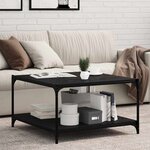 vidaXL Étagère à livres 4 Pièces Noir 80 x 40 x 1 5 cm Bois d'ingénierie