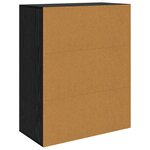 vidaXL Buffet avec tiroir Chêne noir 60 x 30 x 75 cm Bois d'ingénierie