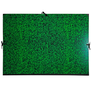 Carton à dessin Annonay avec 3 paires de cordons marbré vert 72x52 cm x 5 EXACOMPTA