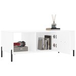 vidaXL Table basse blanc 102x50x40 cm bois d'ingénierie