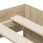 vidaXL Cadre de lit de rangement Chêne Sonoma 100x200 cm
